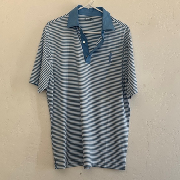 USAG Other - Classic Blue Striped Polo Shirt
